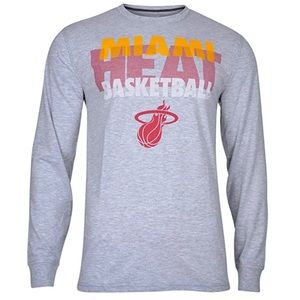 Unk NBA Miami Heat Men’s Grey Long Sleeve Tee